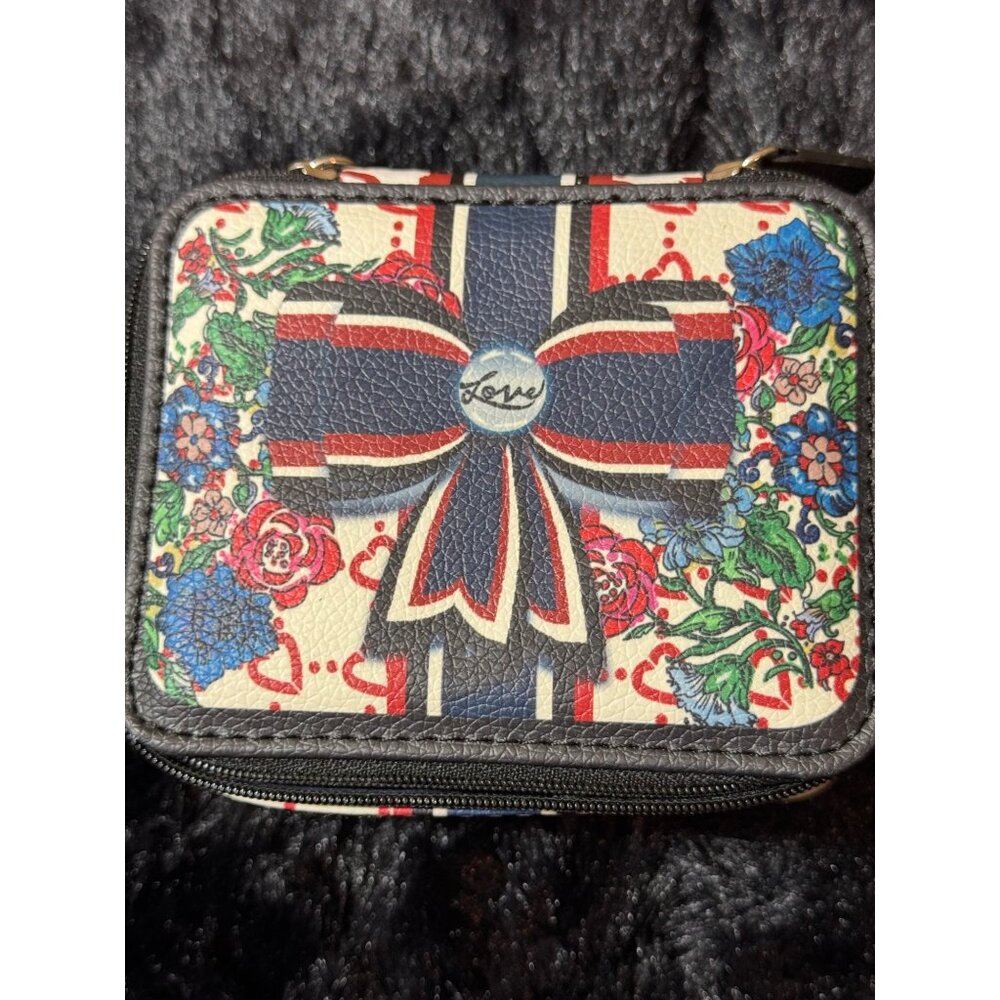 Brighton Be Beautiful Jewelry Travel Case With Bow & Floral Design